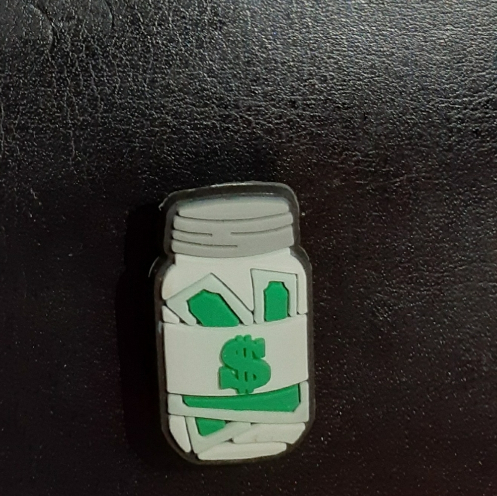 Money Jar Shoe Charm